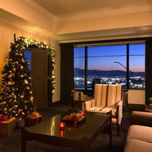 福岡ホテルのクリスマスの客室