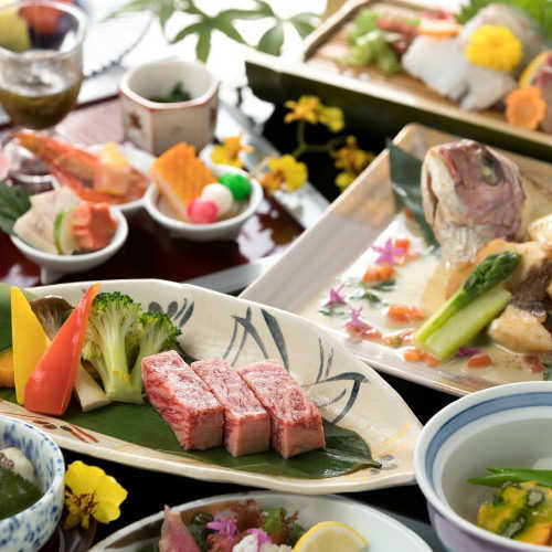 長崎のレストランの会席料理