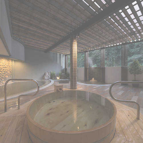熊本旅館の露天風呂